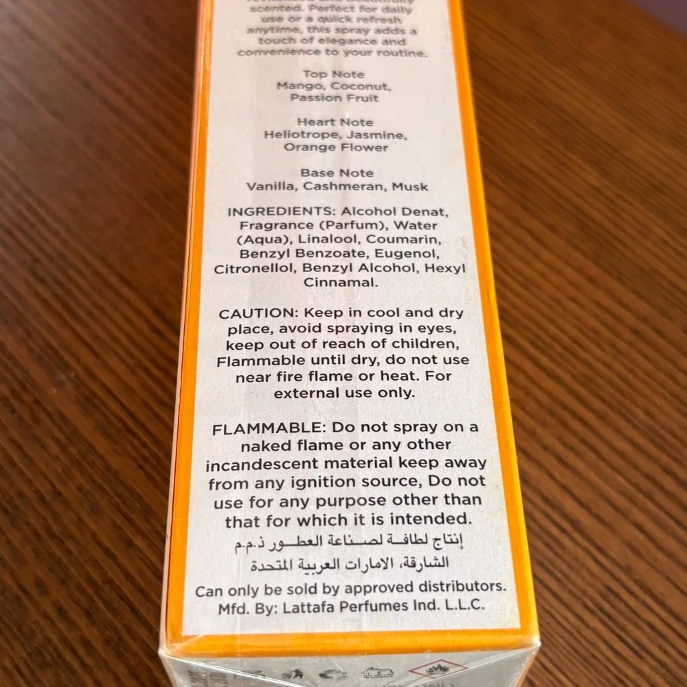Lattafa Yara Tous All Over Spray 150ml 5 oz Tropical Mango Coconut Body Mist NEW